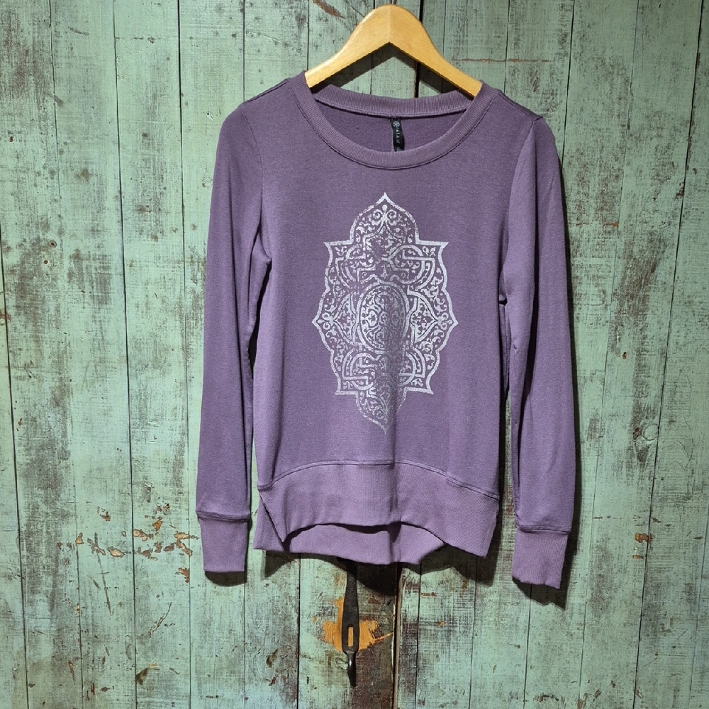 GAIAM Purple Mandala Sweatshirt